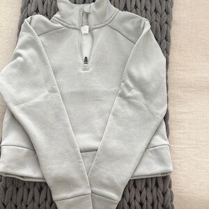 Zella Kids Gray Quarter-Zip Sweatshirt